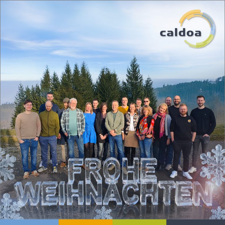 Team von Caldoa wünscht Frohe Weihnachten und neue Energie für nachhaltige Technologien